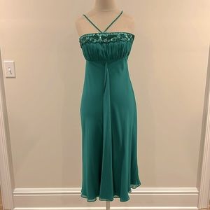 Monsoon Silk Beaded Trim Dress